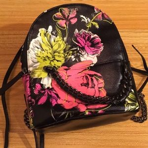 Victoria’s Secret neon floral Mini Backpack